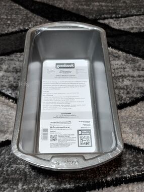 GOODCOOK 2 PC MEDIUM 8"X4" NON-STICK HEAVY-DUTY STEEL BREAD LOAF PANS